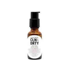 Skincare bottle labeled 'CLN & DIRTY' on a white background