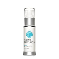 Control Corrective skincare treatment bottle on a white background