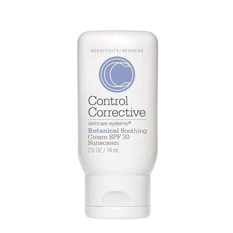 Control Corrective skincare cream bottle on a white background