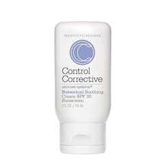 Control Corrective skincare cream bottle on a white background