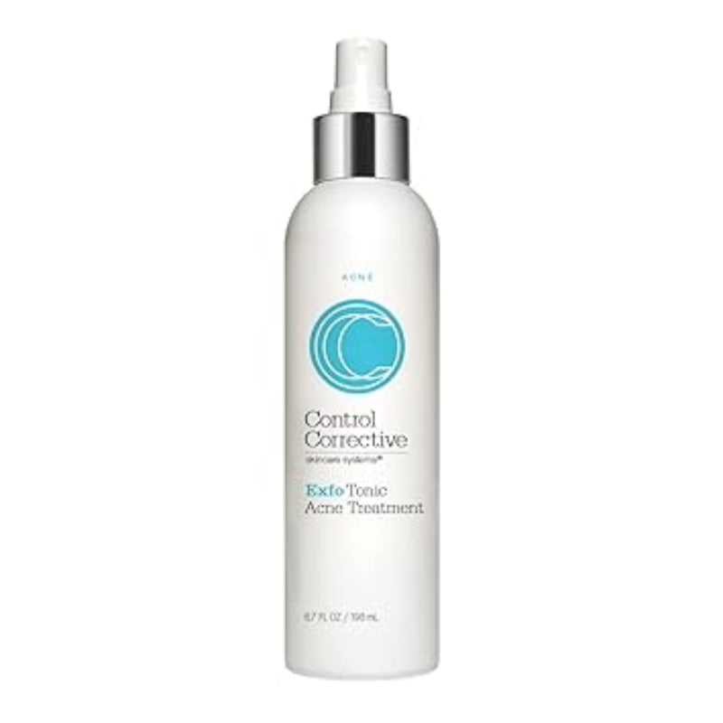 Control Corrective Exfo Tonic Acne Treatment bottle on a white background