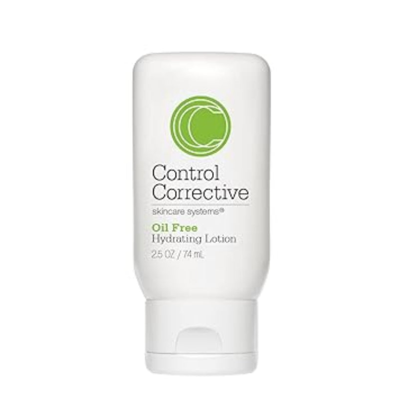 Control Corrective oil-free hydrating lotion bottle on a white background