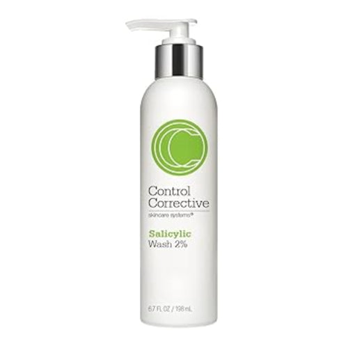 Control Corrective Salicylic Wash bottle on a white background