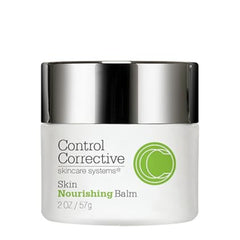 Control Corrective Skin Nourishing Balm jar with silver lid on a white background