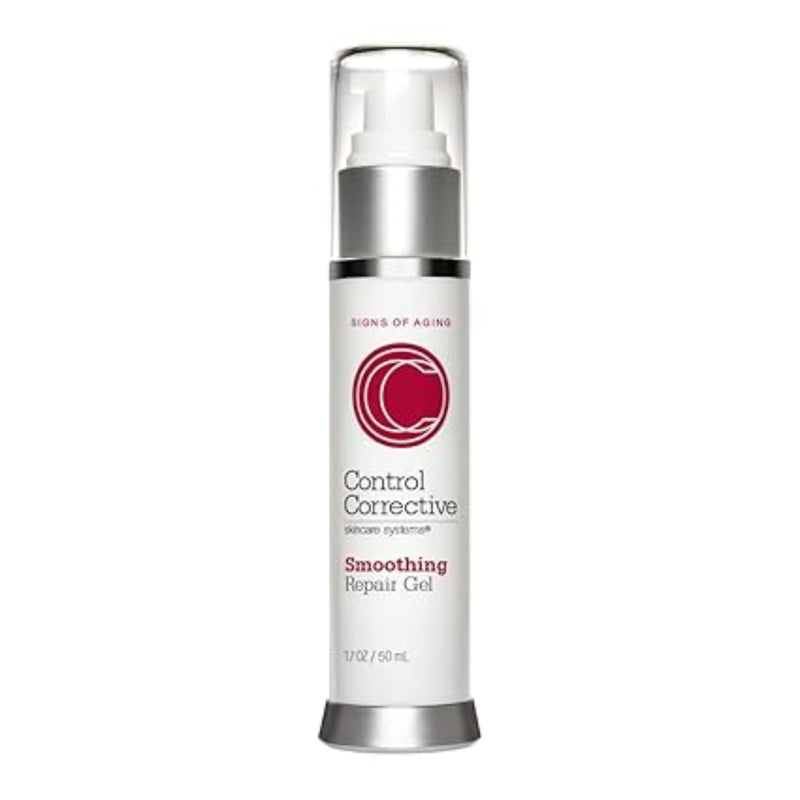 Skincare bottle labeled 'Control Corrective' on a white background