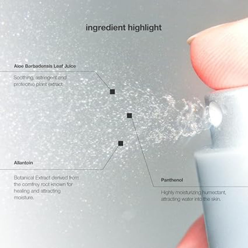 Control Corrective Balancing Tonic ingredients highlight on a gray background