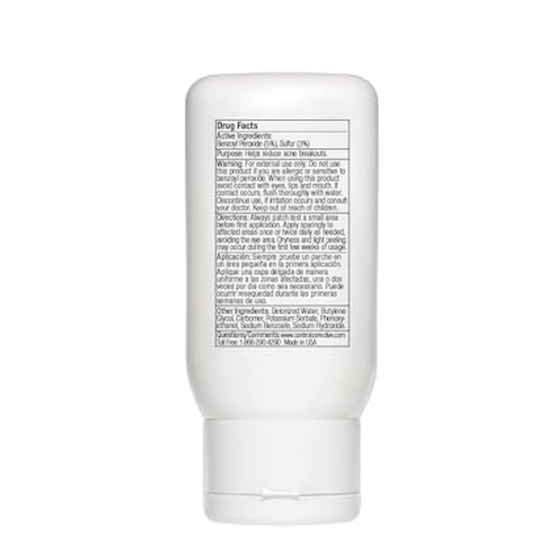 Control Corrective Clear Med 5% label on a white background