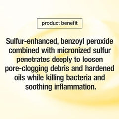 Control Corrective Clear Med 5% product benefit with a yellow gradient background