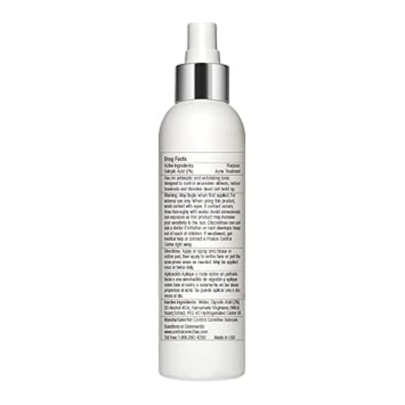 White spray bottle with silver nozzle on a white background