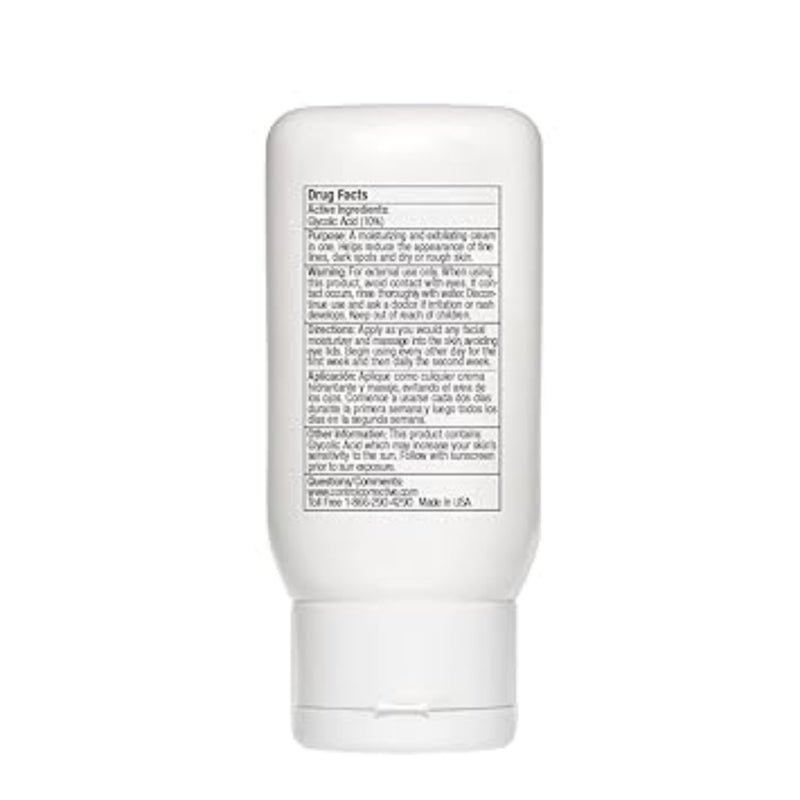 White tube with text on a white background