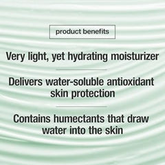 Control Corrective Oil Free Hydrating Lotion product benefits on a light green background