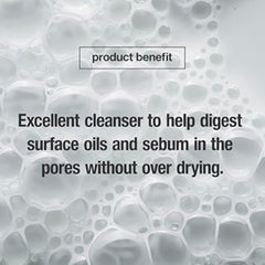 Control Corrective Salicylic Wash product benefits on a background of bubbles