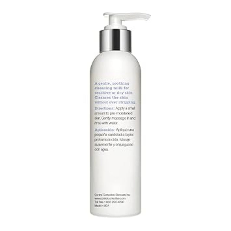 White bottle with pump dispenser on a white background
