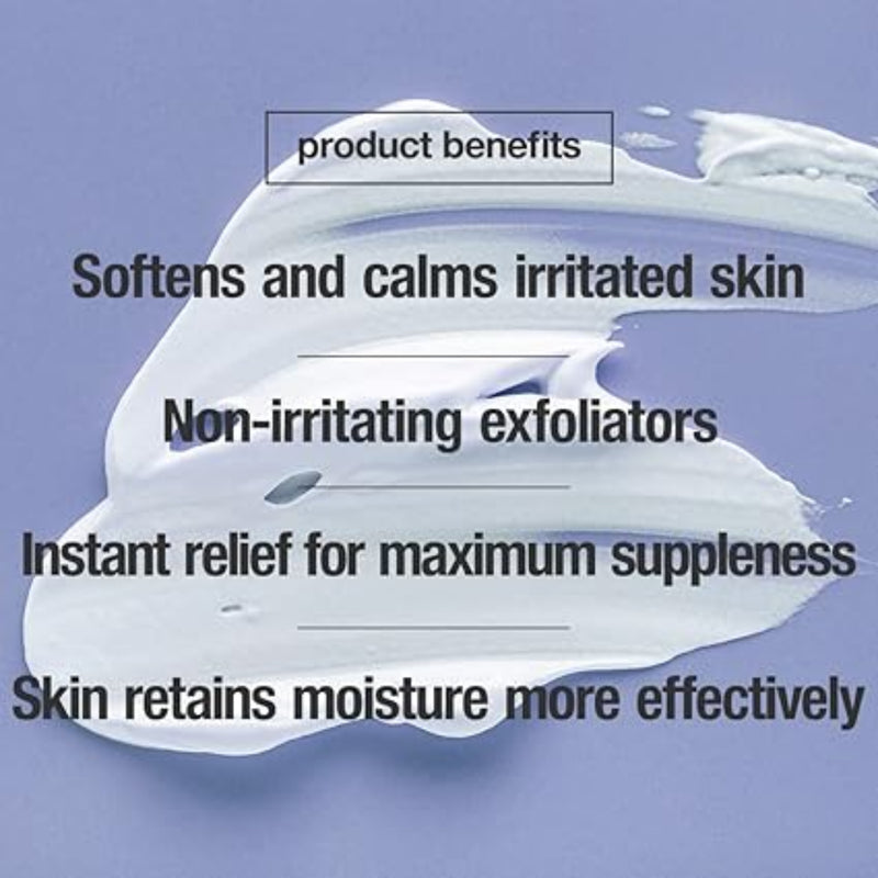 Control Corrective Sensitive Skin Enzyme Mask - Premium Quality Product benefits text overlay on a blue background with a white exfoliating pad.