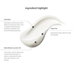 Control Corrective Skin Nourishing Balm ingredients on a white background