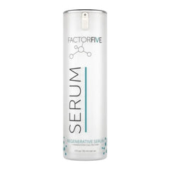 Factor Five Serum bottle on a white background