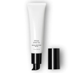 Tube of Mineral Sheer Tint with black cap on a white background