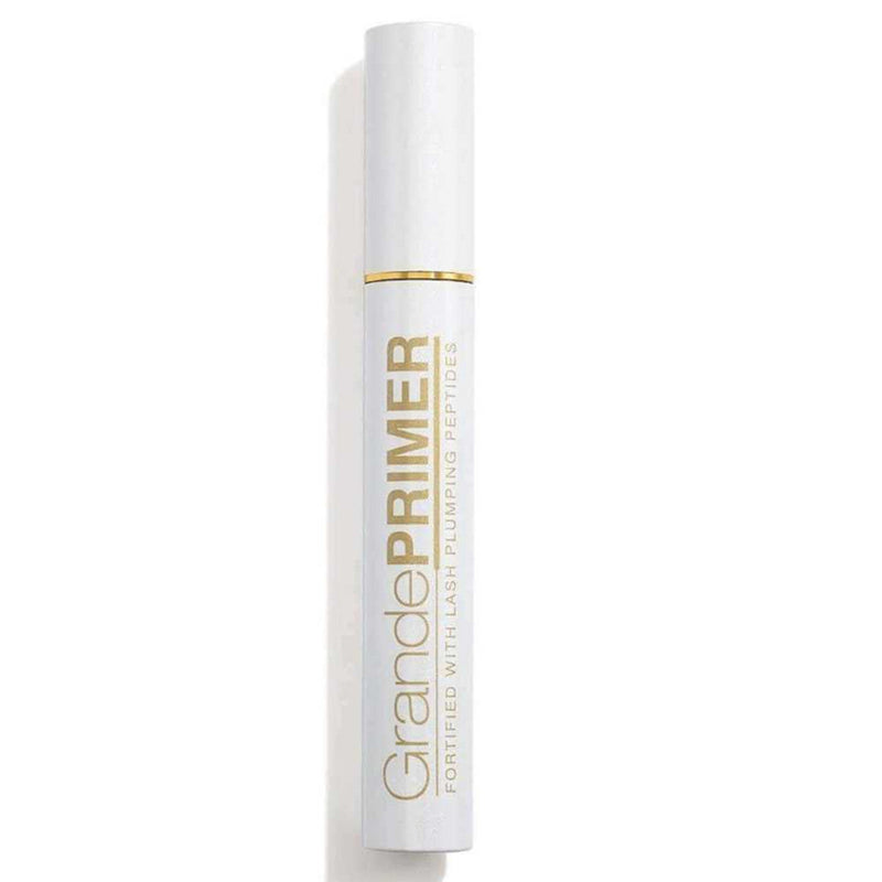 White eyelash primer with 'Grande Primer' branding on a white background