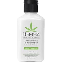 Hempz Fresh Coconut & Vanilla Lotion bottle on a white background
