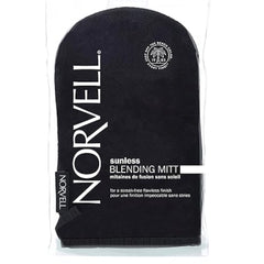 Black blending mitt with Norvell branding on a white background